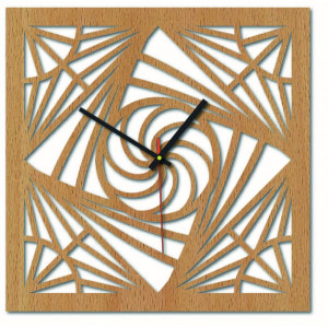 Sentop - MDF Wall clock for kitchen HDF16 and black