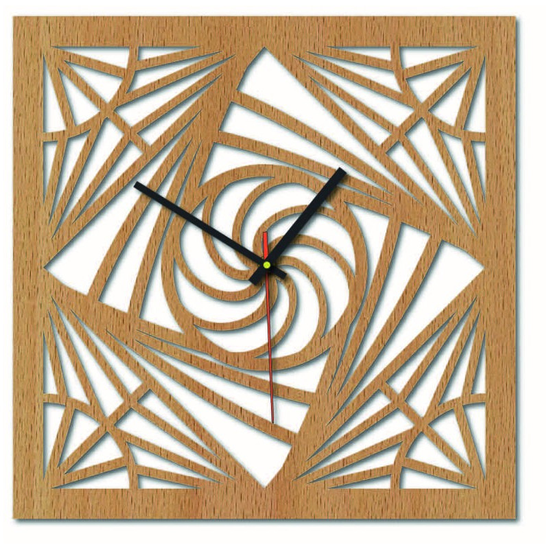 Sentop - MDF Wall clock for kitchen HDF16 and black