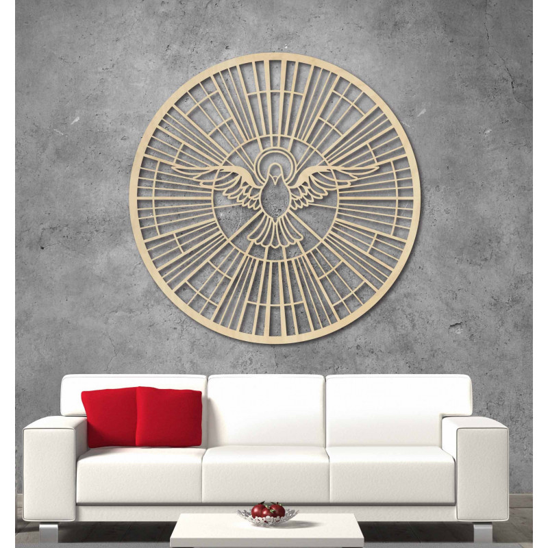 Drevený obraz Holubica – Symbol Ducha Svätého