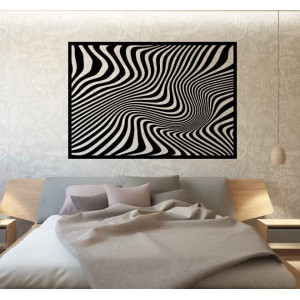 Sentop - Decorative painting on the wall of a zebra