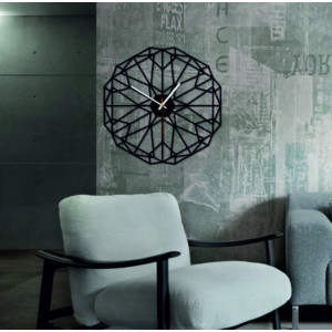 SENTOP - Wall clock geometric plexiglass TOMARR and black...