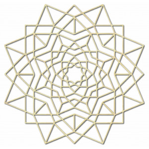 Geometrický obraz na stenu z preglejky 2