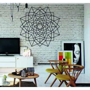 Geometrický obraz na stenu z preglejky