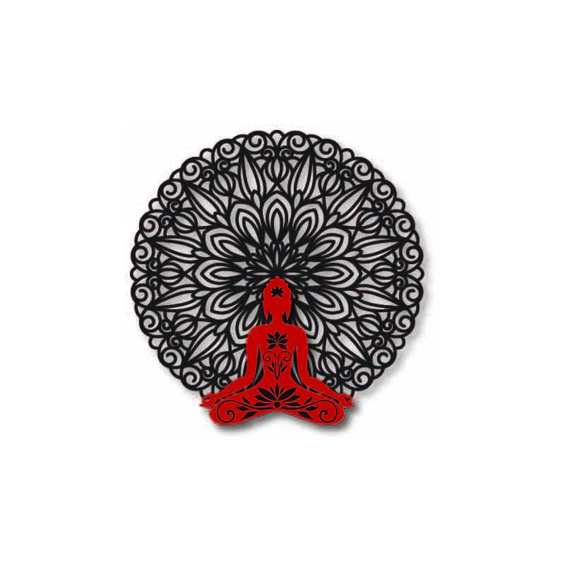 3D Obraz na stenu Buddha v mandale  50, 70, 90 cm