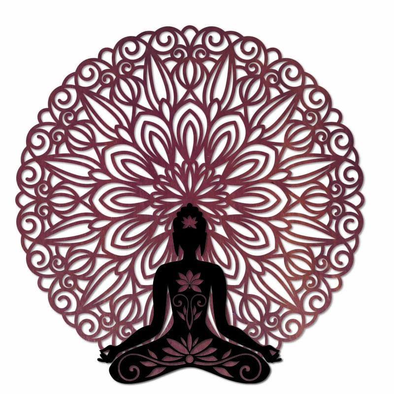 3D Obraz na stenu Buddha v mandale  50, 70, 90 cm