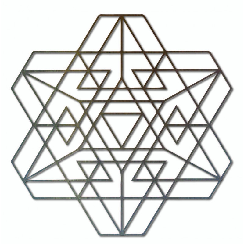 Stylesa Geometrický obraz na stenu z drevenej...