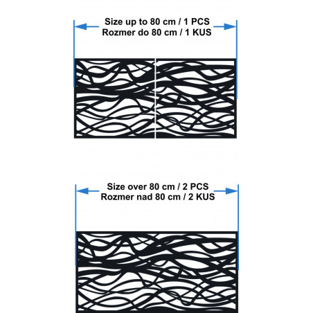 Drevený obraz na stenu s motívom vetiev - HARABASO