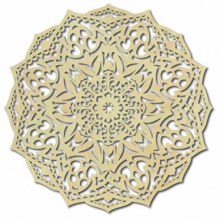 Drevená mandala na stenu - CIRCEL