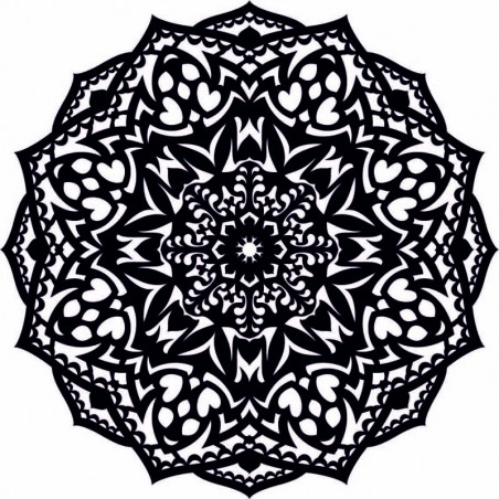 Drevená mandala na stenu - CIRCEL