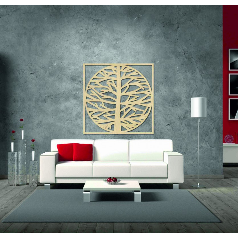 Obraz na stenu strom v ráme MRLVENA