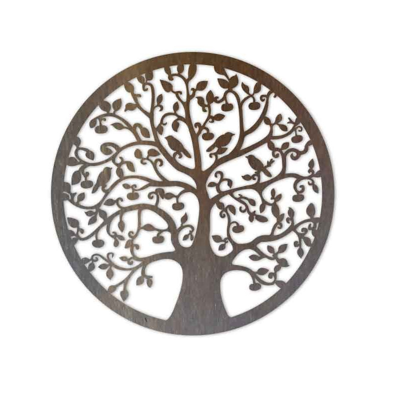 Drevený obraz so stromom a vtákmi - HOJNISŤ