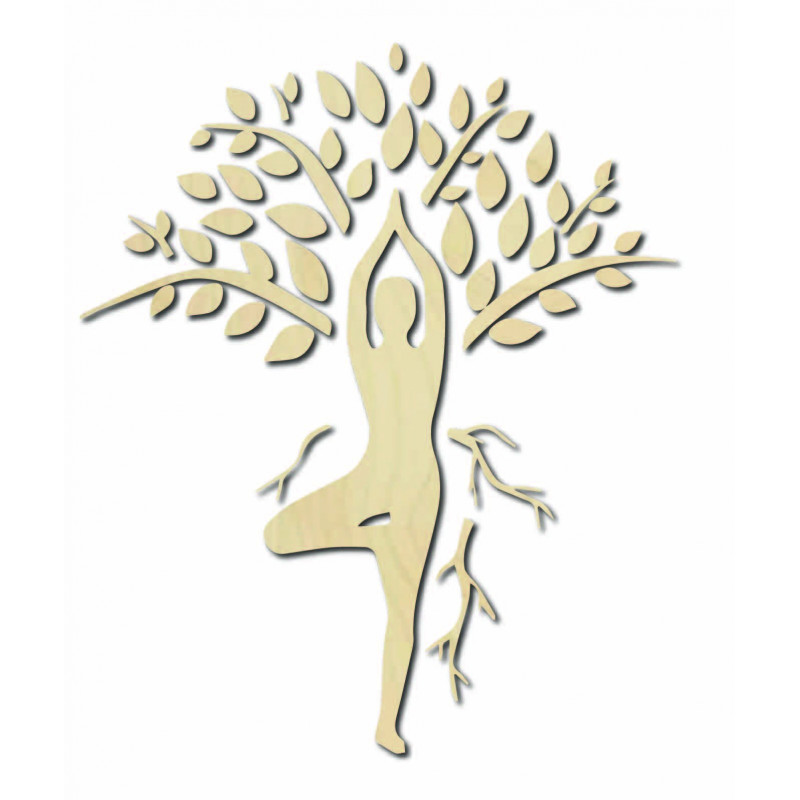 Obraz na stenu jógin a strom - HARMÓNIA