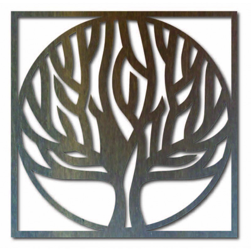 Drevený obraz na stenu strom v ráme UASVED