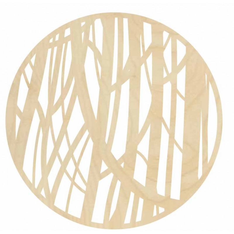 Drevené nástenné dekorácie s motívmi stromov -...