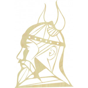 Vyrezávaný drevený obraz na stenu Viking - RAGNAR 2