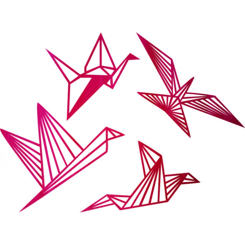 Moderný obraz na stenu - slobodné vtáky 4 ks -...