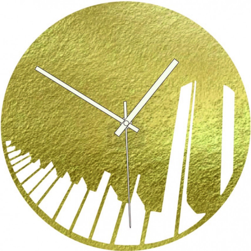 Drevené hodiny klavír symfónia čierne aj...