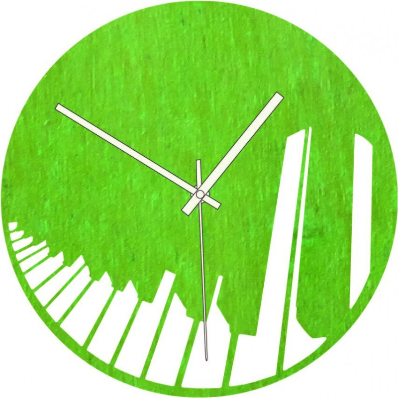 Drevené hodiny klavír symfónia čierne aj...