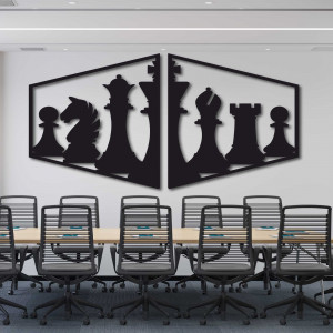 Elegant painting on the wall of a chess piece -  MIVAL |...