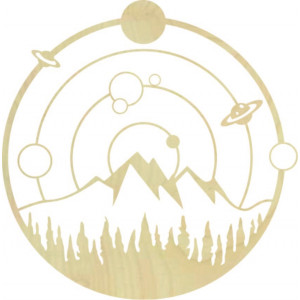 Originálny obraz na stenu planéty vo vesmíre - SILENY  2