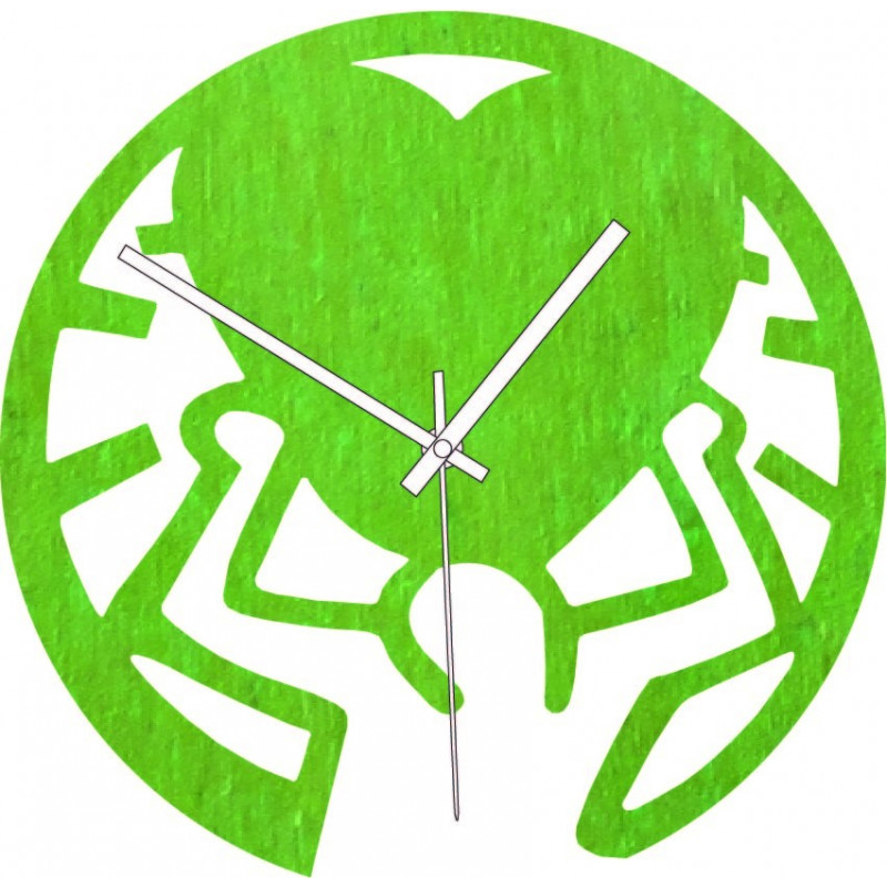 Drevené hodiny - láska na pleciach čierne aj...