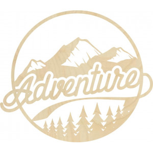 Drevený obraz na stenu s prírodným motívom - ADVENTURE 2