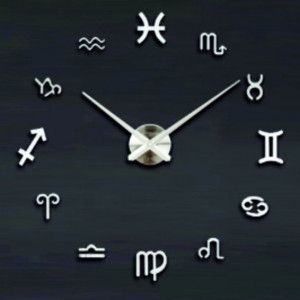 Sentop - Veľké nástenné hodiny svieži vánok  Strieborné zrkadlové