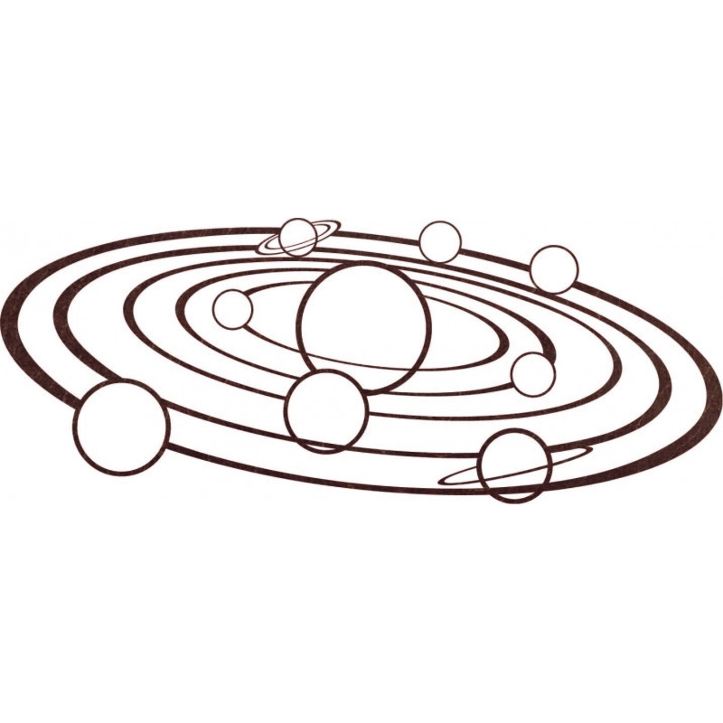 Moderný obraz na stenu slnečná sústava - SOLAR