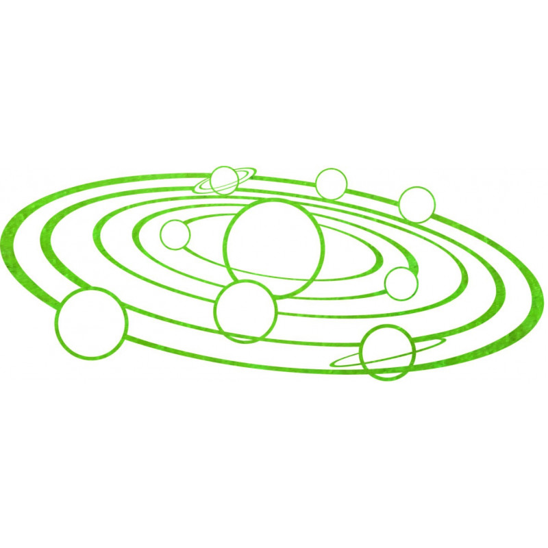 Moderný obraz na stenu slnečná sústava - SOLAR