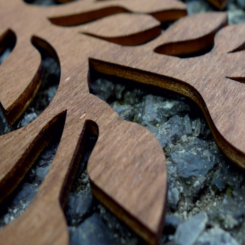 Vyrezávaný obraz na stenu palmy - TROPICAL |...