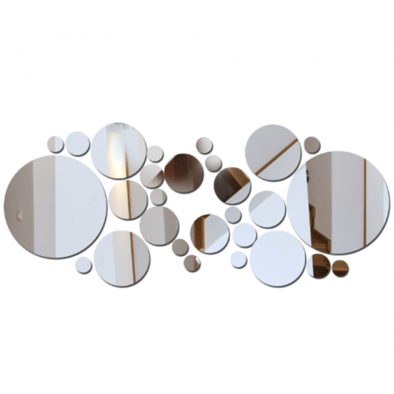 Dekoračné zrkadlá. Zrkadlové samolepky na stenu, ako obraz alebo dekorácia, 3D acryl nálepka