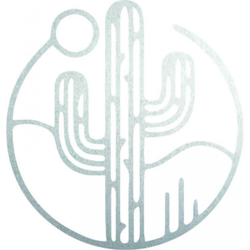 Drevený obraz na stenu kaktus so slnkom - MONK