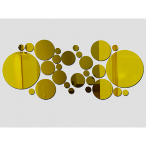 Dekoračné zrkadlá. Zrkadlové samolepky na stenu, ako obraz alebo dekorácia, 3D acryl nálepka 2