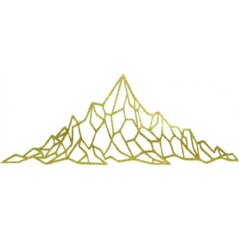 Polygonálny dekor na stenu skalnatý vrch - AKVOYD