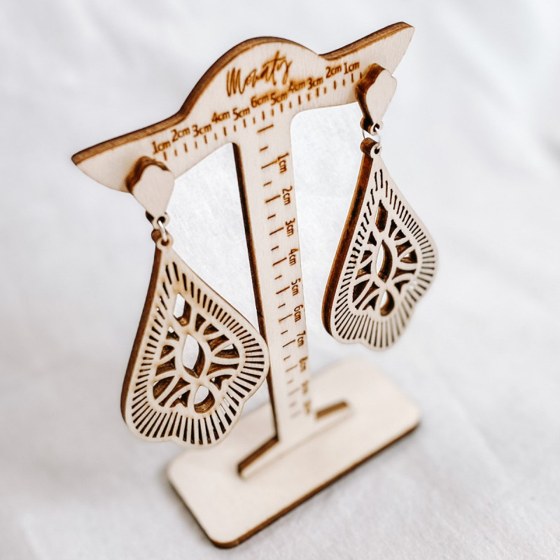 Drevené visiace náušnice VALERY - MONATY |...