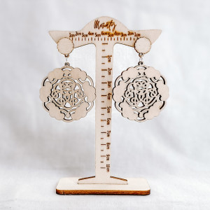 Drevené prírodné visiace náušnice AURORA - MONATY |... 2