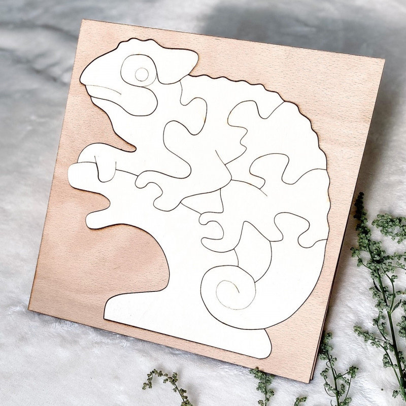 Dvojfarebná drevená montessori vkladačka pre...