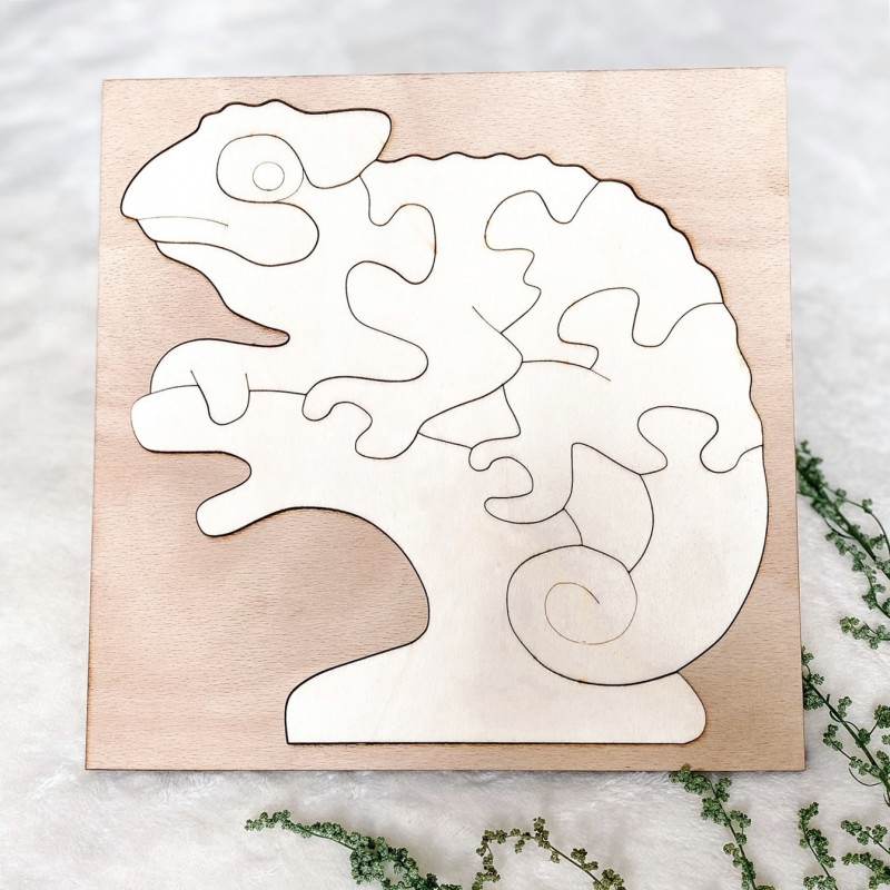 Dvojfarebná drevená montessori vkladačka pre...