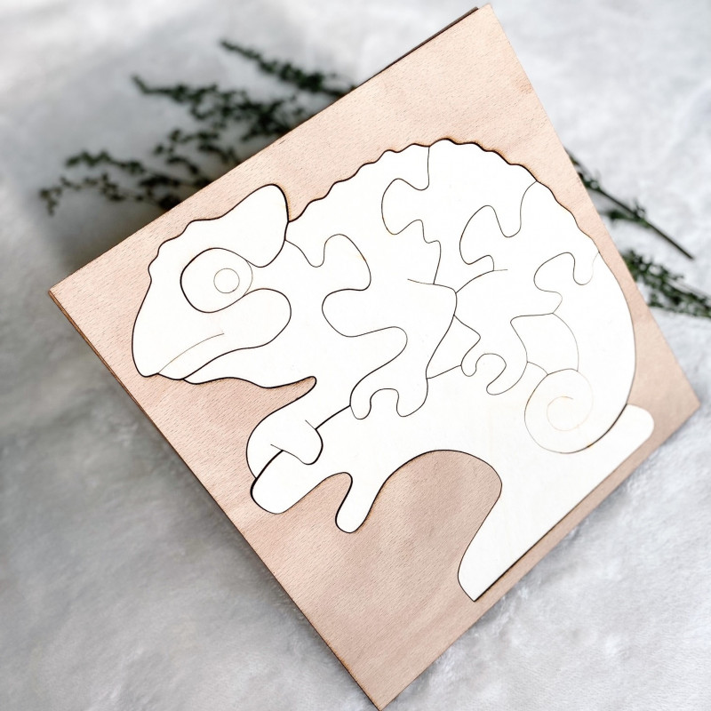 Dvojfarebná drevená montessori vkladačka pre...