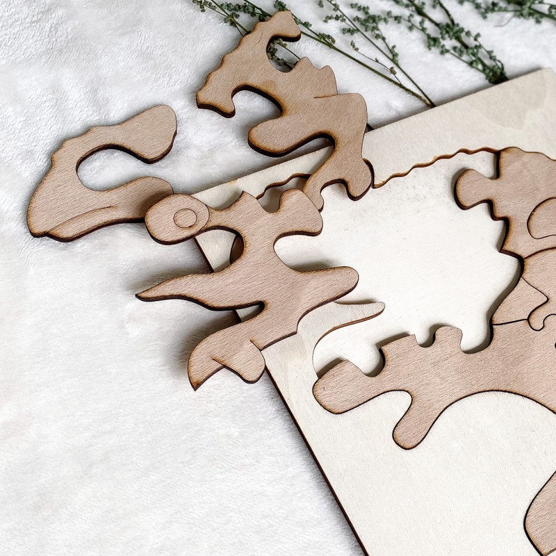 Drevená  dvojfarebná drevená montessori...