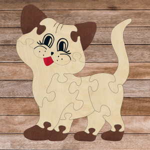 Drevené detské PUZZLE Montessori drevená vkladačka pre... 2