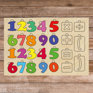 Drevená montessori zmyslová pomôcka - Matematika | SENTOP... 2