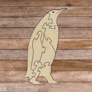 Wooden montessori educational puzzle - Penguin | SENTOP...