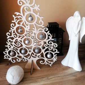 Wooden Christmas tree natural wood - 40 cm, 50 cm and 70...