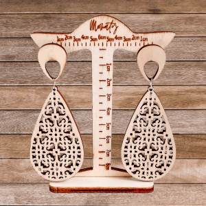 Drevené visiace náušnice JULIEN - MONATY | SENTOP  N001 2