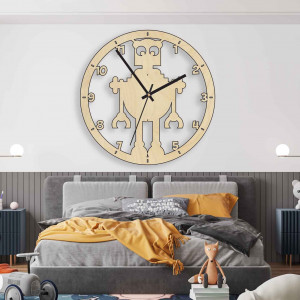 Hodiny na stenu pre deti robot - MELVAR 2