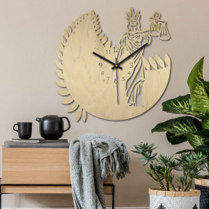 Hodiny znamenie zverokruhu - Váhy - čierne aj prírodné 2