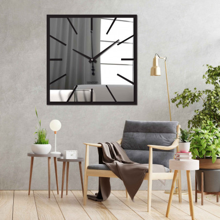 Nástenné hodiny zrkadlo rozmer 30 - 50 cm