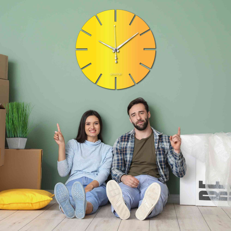 Hodiny na stenu z plexiskla farebné - APLEND