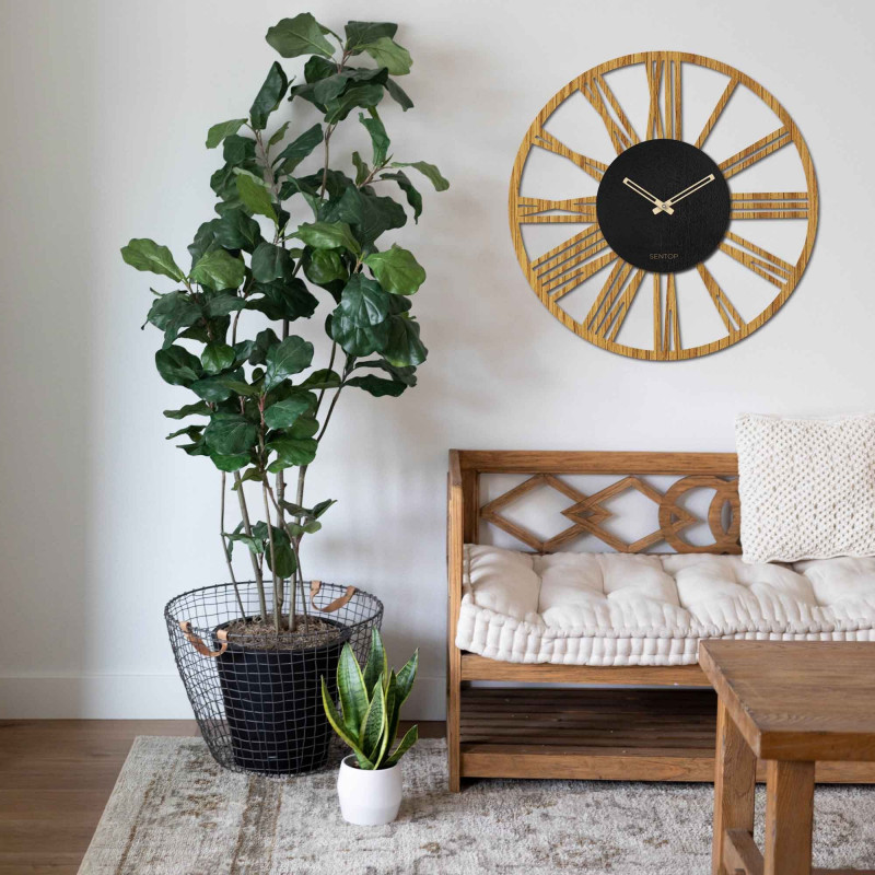 Nástenné hodiny rímske číslice dubové - ORFERIG